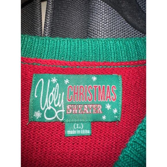 Ugly Christmas Sweater Xmas Size Large - Picture 2 of 3